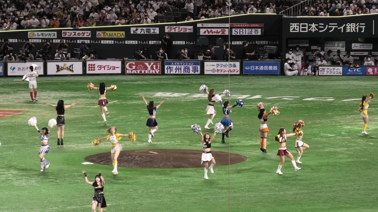 マイナビオールスターゲーム2022 12球団チアによる試合前オープニングダンス「旅立ちの前に」 #オールスター #PayPayドーム #プロ野球