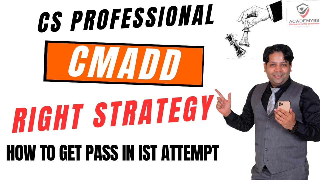 CS PROFESSIONAL 😎 CMADD 🌟 HOW TO PREPARE ‼️ THE RIGHT STARTEGY ✔️ CMADD CS PROFESSIONAL 😇