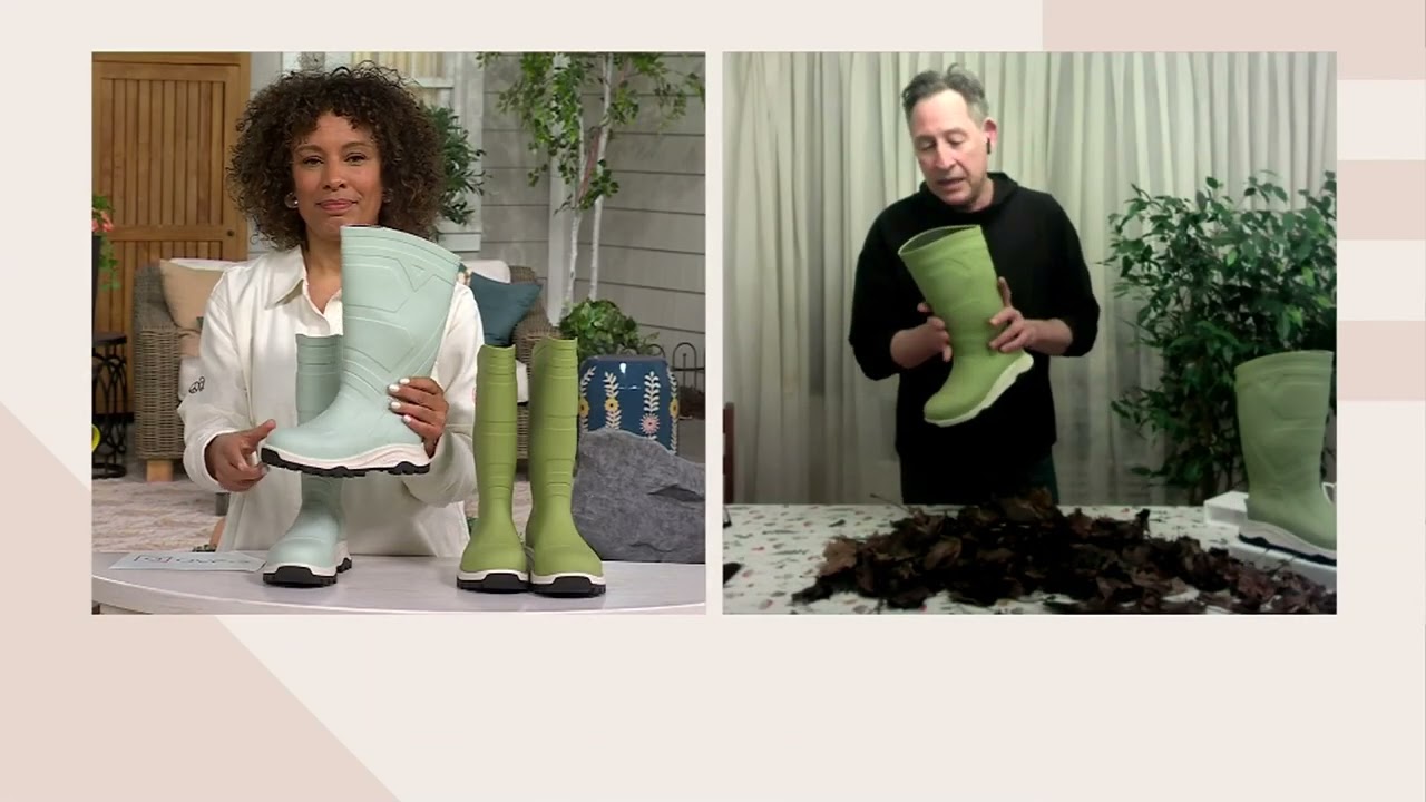 Heartland Footwear Rubber Gardening Boots on QVC