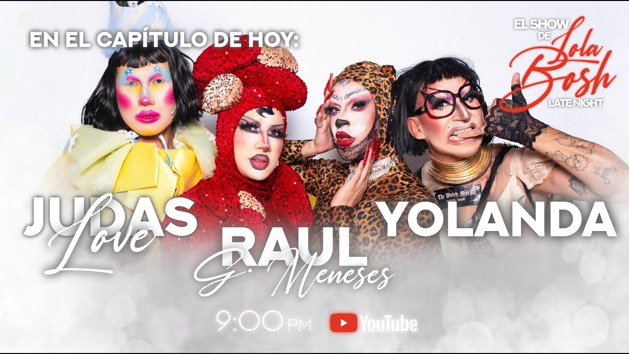 Yolanda, Raúl G. Meneses y Judas Love en El Show de Lola Bosh