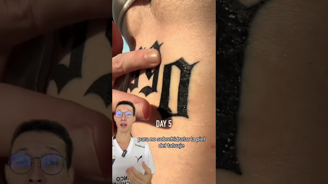 C&oacute;mo cuidar tu tatuaje como un profesional en solo segundos ⏱️💉 #tatuajes #tattoo #cuidados