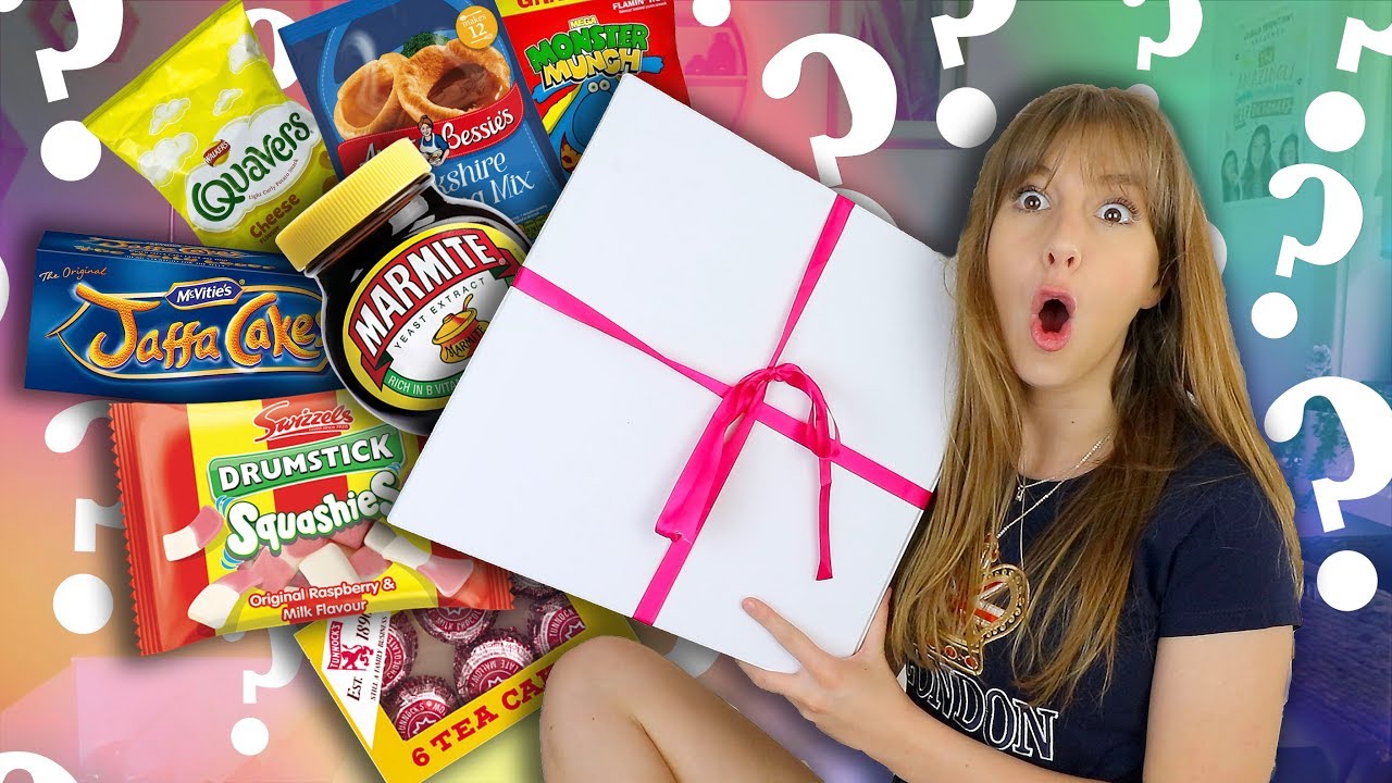 AUSTRALIAN GIRL TRIES MYSTERY BRITISH SWAP BOX W/ SAFFRON BARKER