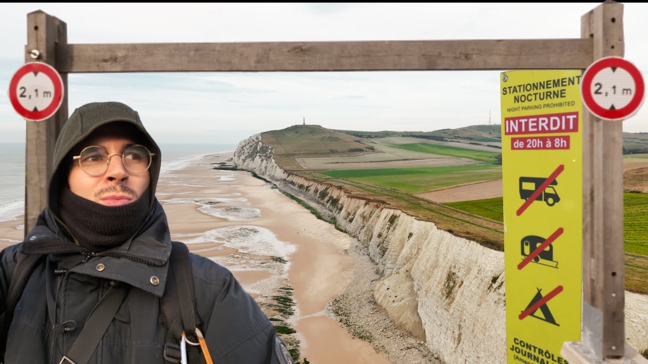 bloqué par les barrières de hauteur au Cap Blanc Nez en VAN aménagé ⛔