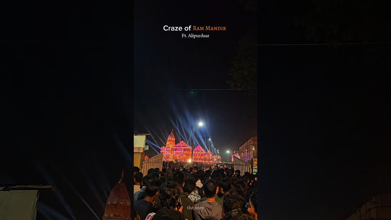 Ram mandir Crowd in Alipurduar #viralvideo #ytshorts #ayodhya #ayodhyarammandir #alipurduar
