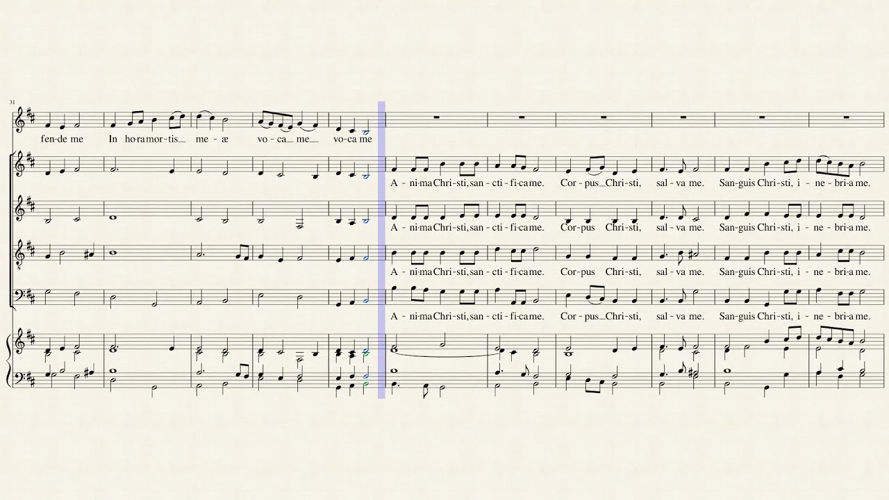 Anima Christi SATB w/Organ