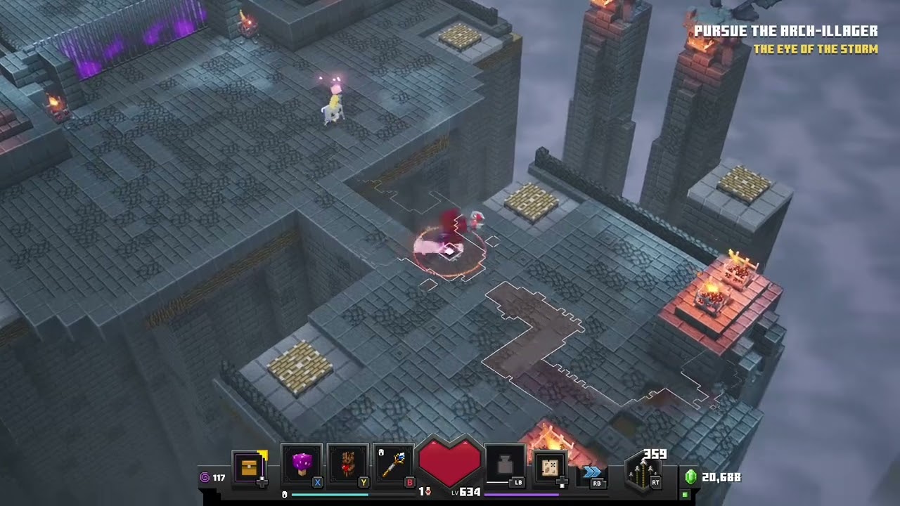 Arch Illager + Heart of Ender boss fight on apocalypse+ 22