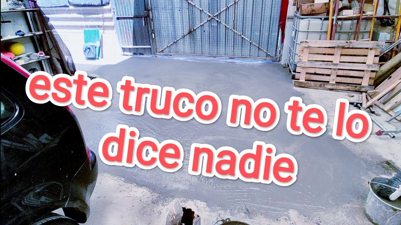 C&Oacute;MO RENOVAR PISO VIEJO EN UNA HORA, CON CEMENTO Y UNA ESCOBA..!