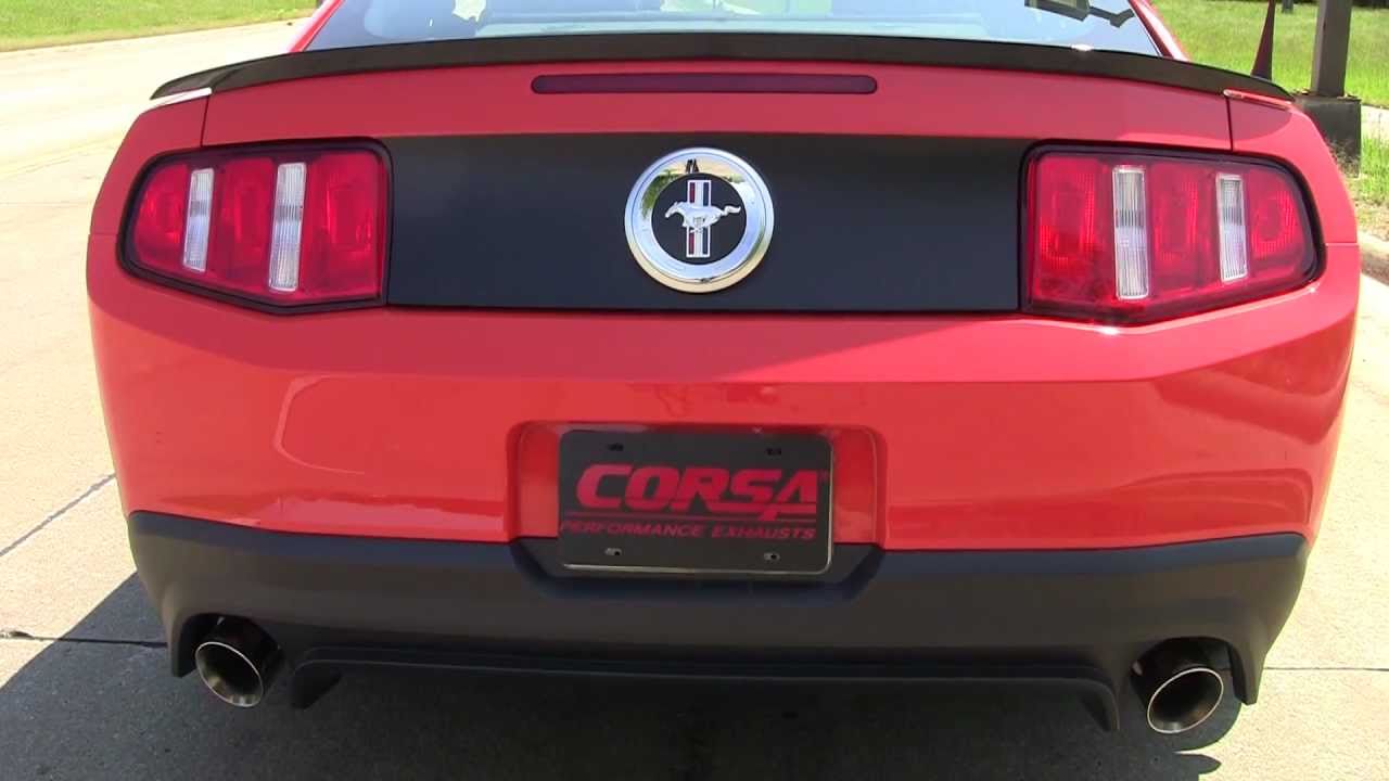 Hear the CORSA Performance 2011-2014 Ford Mustang Gt Boss 302 Exhaust System Xtreme Sound Level