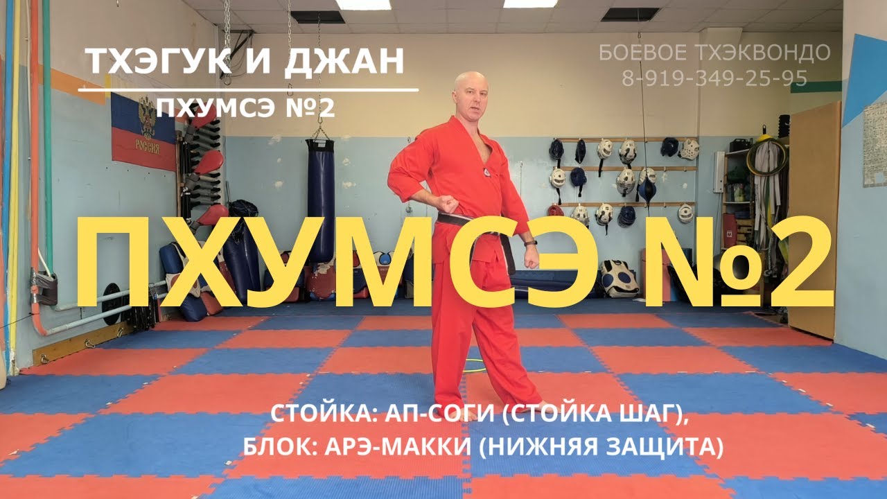 ПХУМСЭ №2 С ПОЯСНЕНИЕМ. Тхэгук-И-Джан (POOMSAE TAEKWONDO WT)