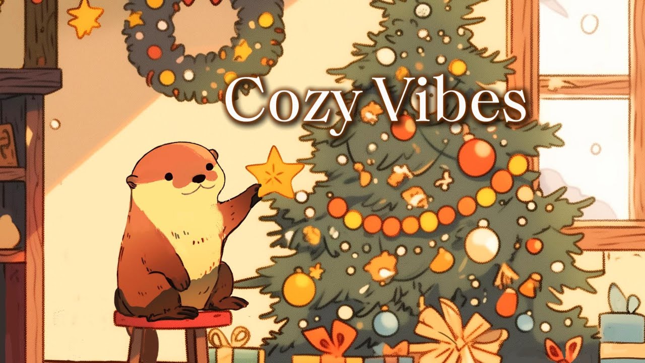 Cozy Christmas Tree Decorating🎄Relaxing Lofi Beats #lofihiphop  #chillmusic #coffeemusic #studymusic