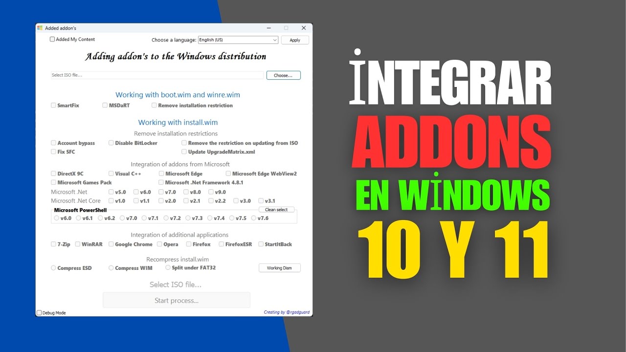 Integrar addons en Windows 11 y Windows 10