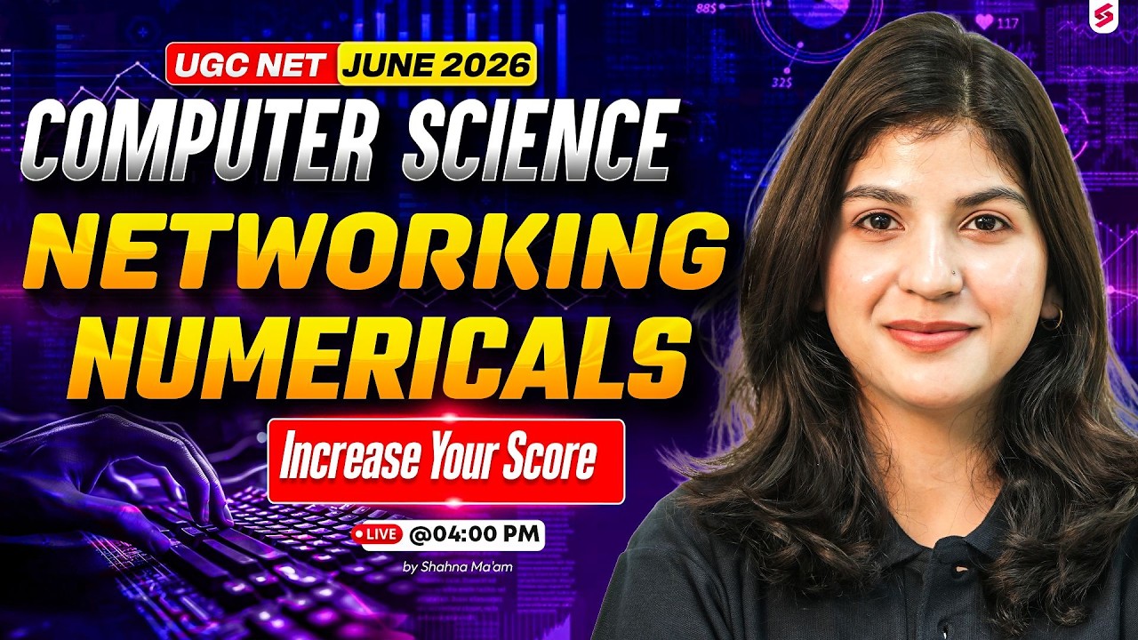 UGC NET Computer Science Preparation 2026 | Networking Numericals UGC NET Computer Science By Shahna