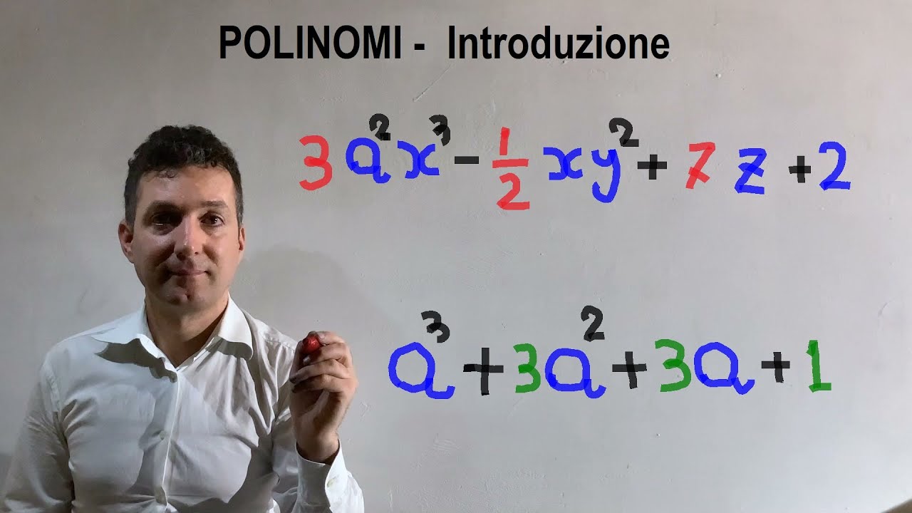Polinomi : introduzione ai polinomi e grado di un polinomio .Lezione 1