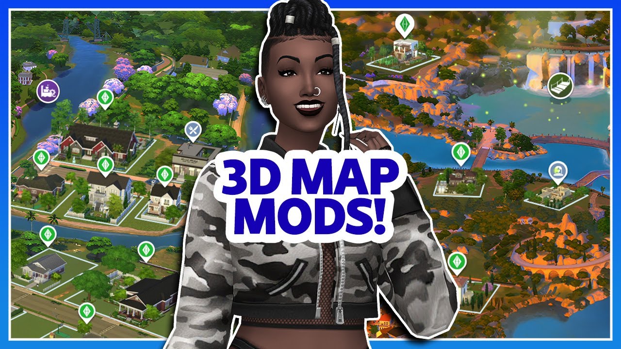 These Updated 3D Map Mods Are AMAZING! | The Sims 4 (by 20thCenturyPlumbob)