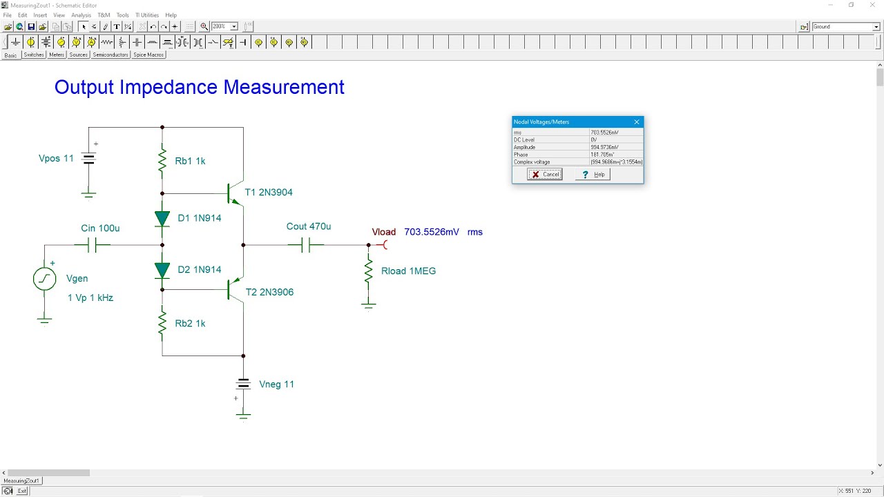 Semiconductor Devices: Measuring Amplifier Output Impedance