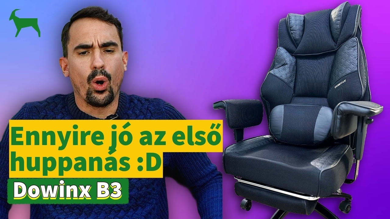 Masszázsos gamer szék 200 euró alatt?! Dowinx B3 unboxing + teszt