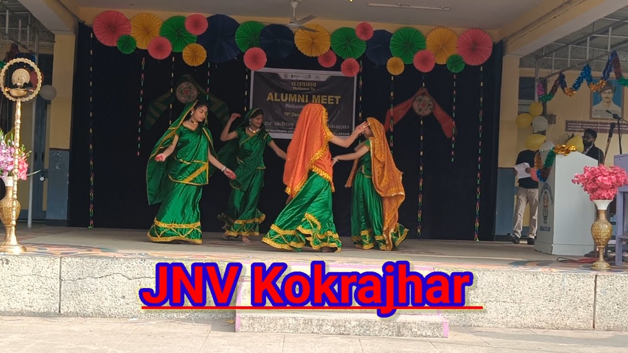 Traditional group dance of Uttarakhand, Alumni meet 2023,JNV Kokrajhar ,Shillong Region, NVS