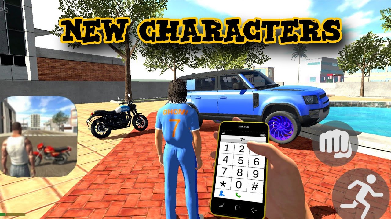 😱 Ms Dhoni Character Cheat Code 🔥|| INDIAN BIKES DRIVING 3D||