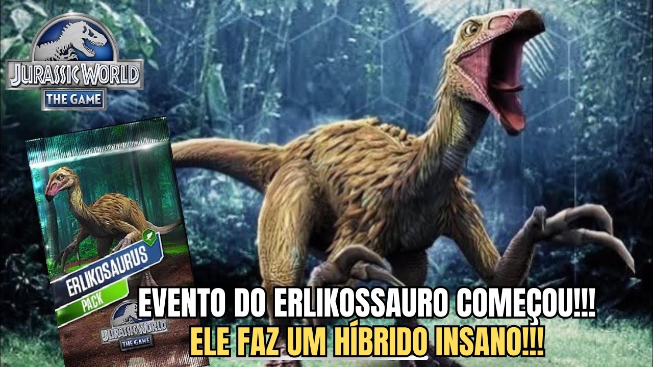 EVENTO DO ERLIKOSSAURO É MUITO IMPORTANTE!!! (Não Perca!) - Jurassic World The Game