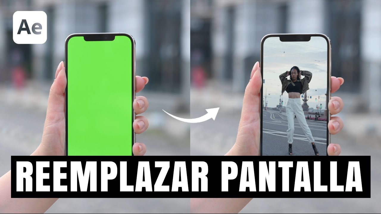 Cómo REEMPLAZAR PANTALLA con After Effects | Tutorial de After Effects