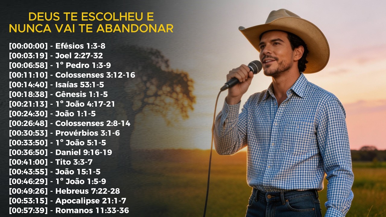 Deus Te Escolheu e Nunca Vai Te Abandonar | Sertanejo Bíblico | Louvor Gospel | Como Gusttavo Lima