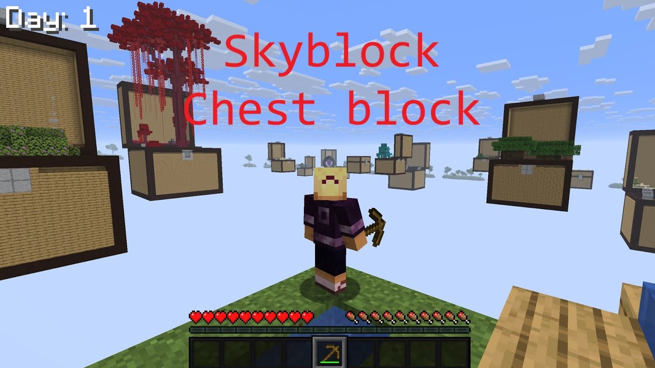 Skyblock chestblock. Dansk minecraft!