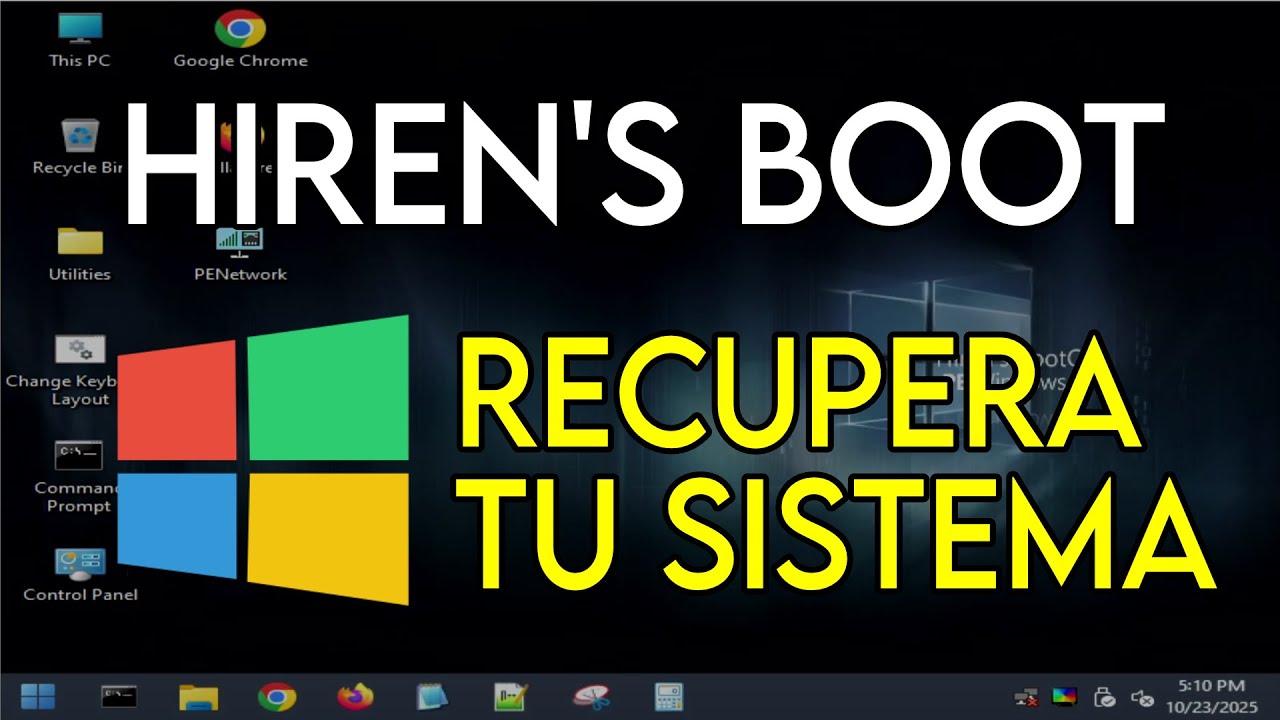 Recupera TU PC: Guía COMPLETA de Hiren's BootCD PE con Ventoy ⚙️ (Reparar y Reinstalar Windows)