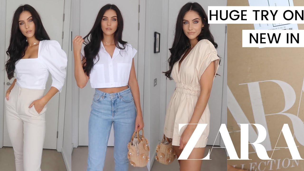 HUGE ZARA HAUL & TRY ON - NEW IN ZARA JULY - MY FAV HAUL YET + GIVEAWAY