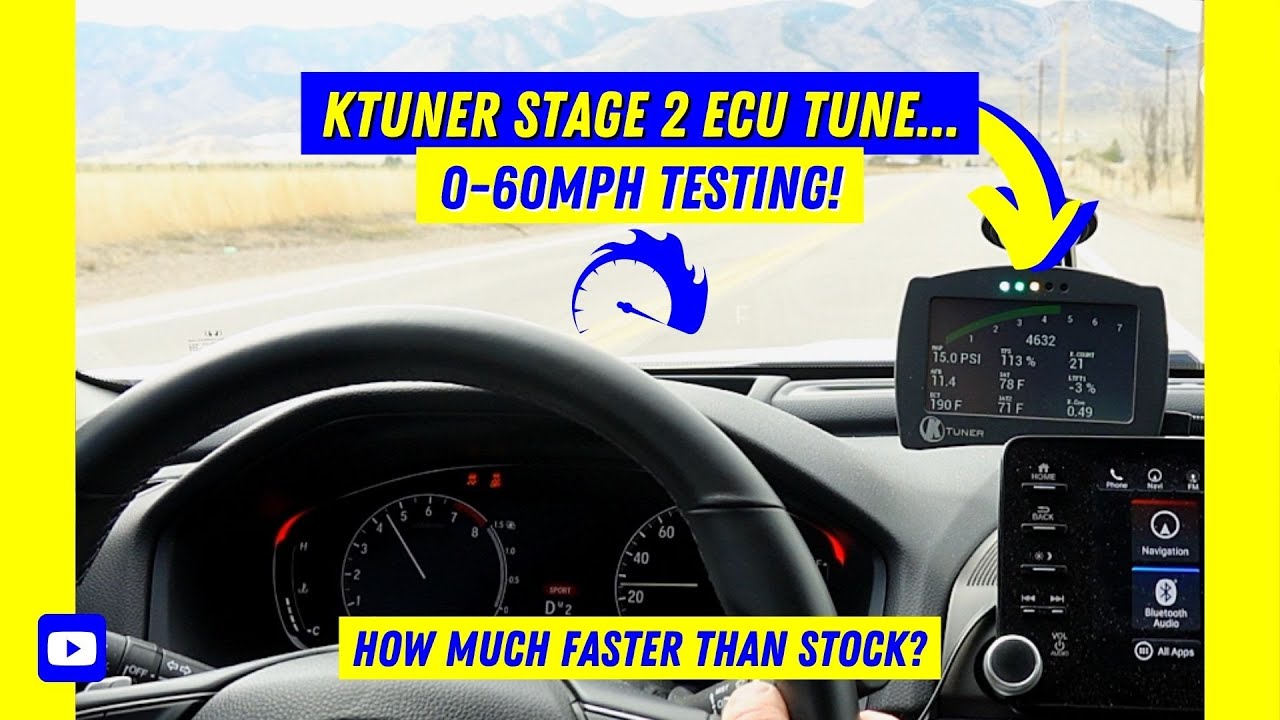 KTUNER STAGE 2 — Тестирование разгона от 0 до 60 миль в час!!! // Honda Accord 10-го поколения (2...