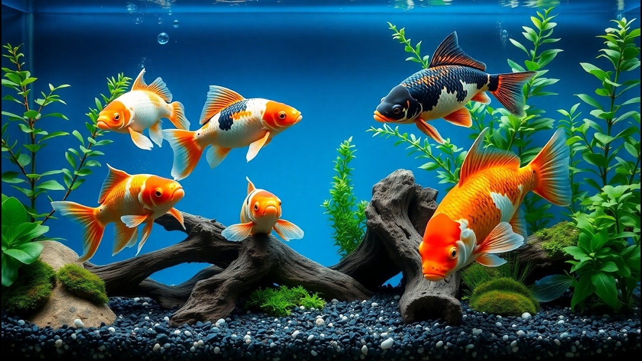 Aquarium Ambience & Fish Tank Sounds | Peaceful Background for Sleep & Calm