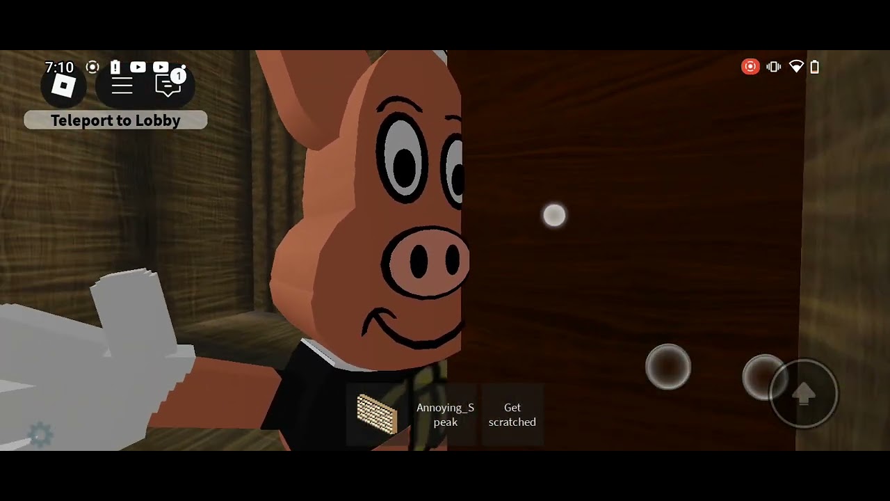 Playing the three little piggie's horror roleplay (juked the wolf so many times)