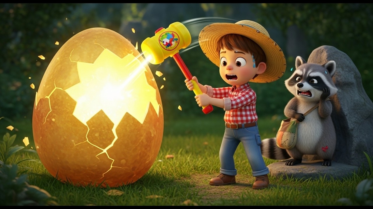 Five Little Ducks SURPRISE EGGS! 🥚🔨 MacDonald Smash Giant Eggs & Learn Colors