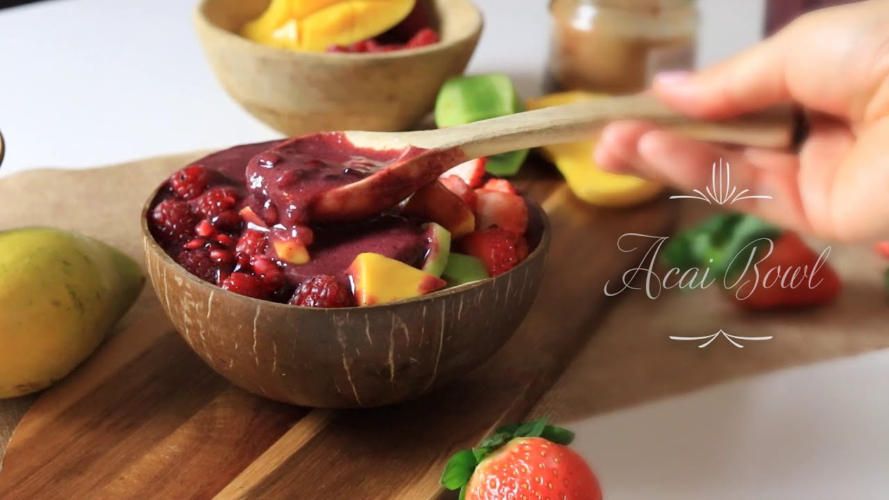 Acai Bowl ! Bajecznie Pyszne energetyczne jagodowe śniadanie, lunch lub  kolacja !  #acaibowl #vegan