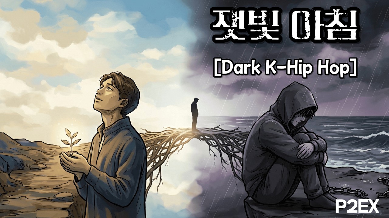 [K-Hiphop] P2EX - [눈을 뜨자마자 목을 조르는 공기, 또 아침이야] (KR Ver.)