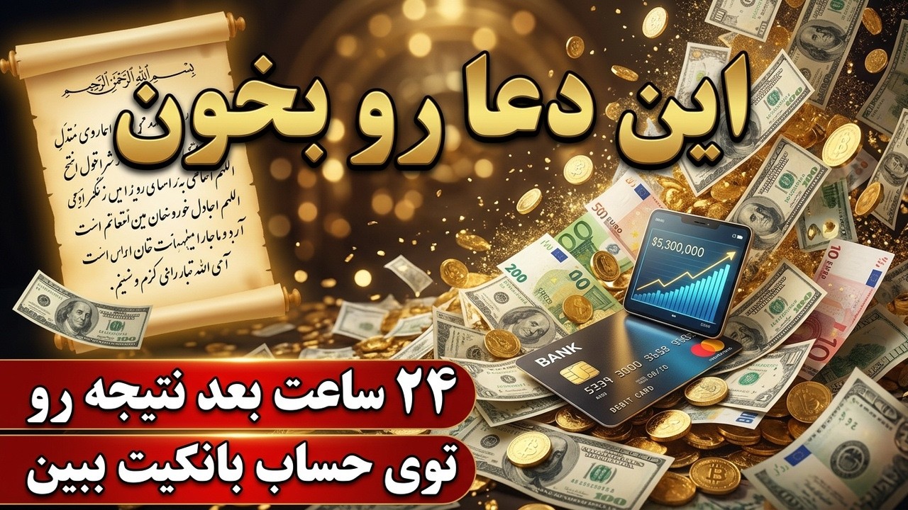 ذکر معجزه گر / کوتاهترین دعا که باران ثروت و رزق رو به زندگیت جاری میکنه