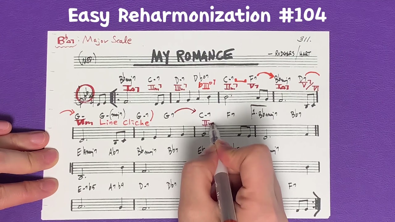 이지리하모니제이션 #104 - Jazz Analysis ‘My Romance’