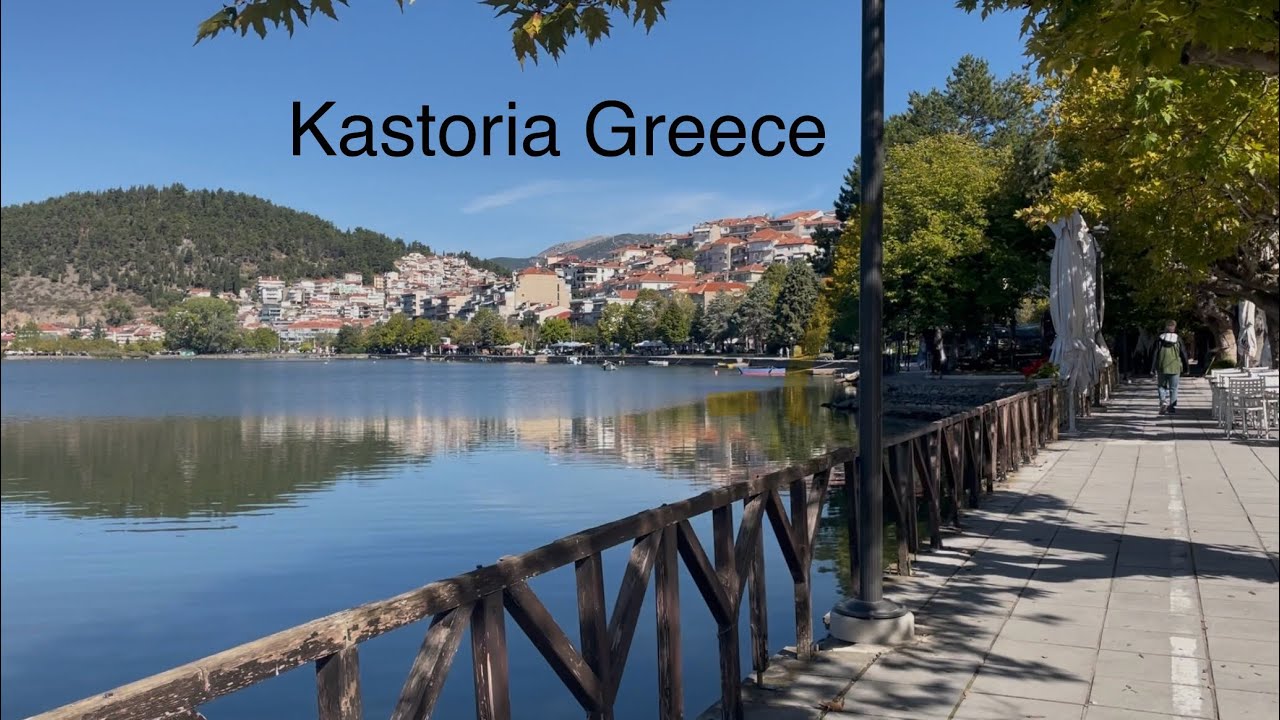 Walk tour to Kastoria Greece Enjoy a stunning view around the Lake #greece #travel 