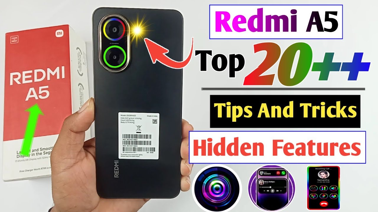 Redmi A5 Tips And Tricks / Redmi A5 Top 20+ Hidden Features / redmi a5 features