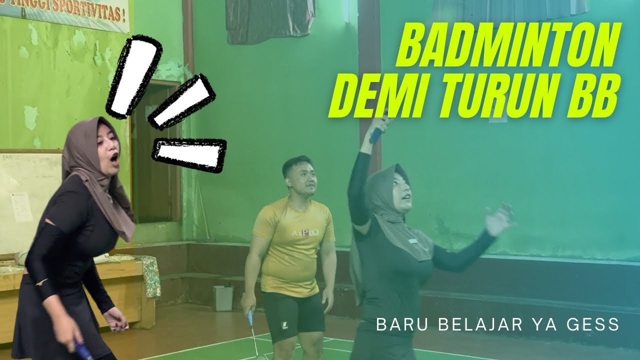 BERHASIL SMASH LAWAN PADAHAL BARU PEGANG RAKET LAGI😂