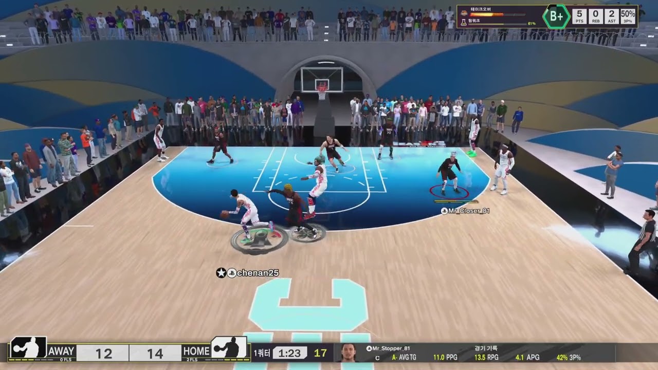 NBA 2K25 오랜만에 모였는데 개판이구먼