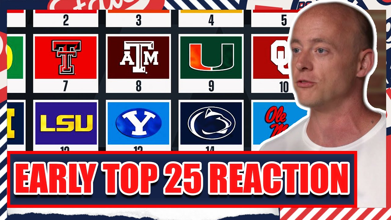 Early Top 25 Reaction For 2026 - Josh Pate's College Football Show