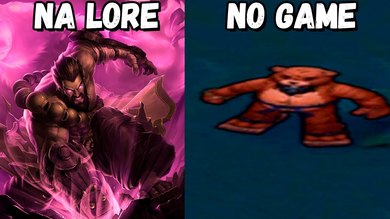 CHAMPIONS QUE SÃO BRABOS NA LORE, JÁ NO GAME... - League of Legends