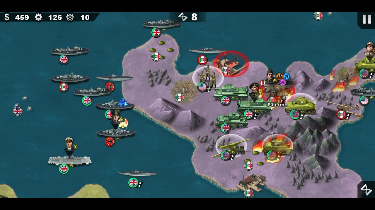 World conqueror 4 Sicily Campaign  (No generals)