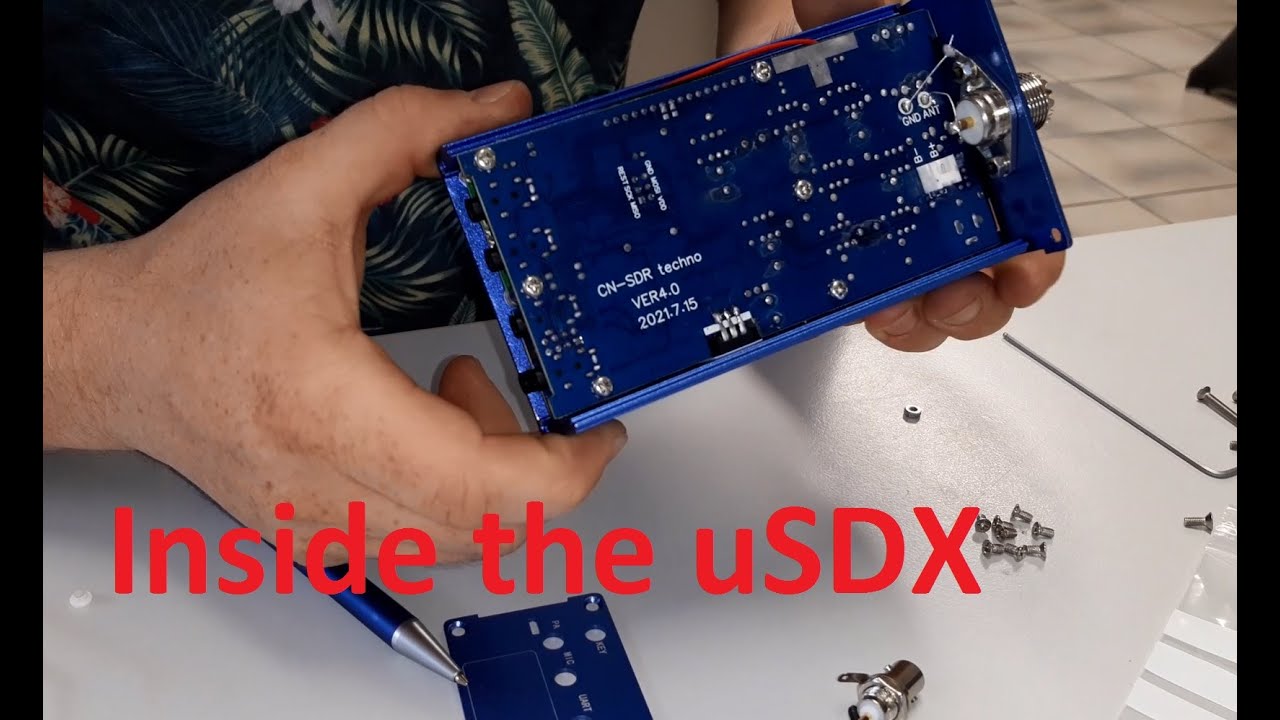 New chinese uSDX QRP radio look inside, modification, power check, current, far DX QSO+ conclusion