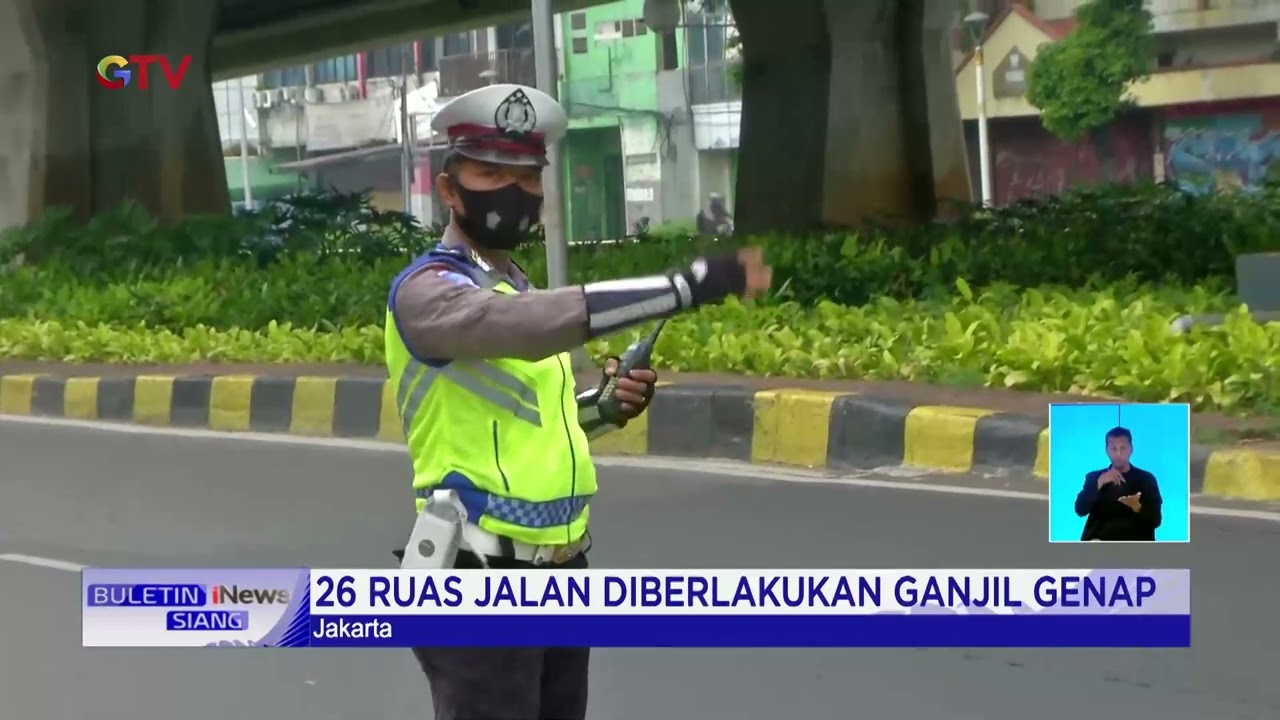 Penerapan Ganjil-genap di 26 Ruas Jalan DKI Jakarta Mulai Berlaku #BuletiniNewsSiang 06/06