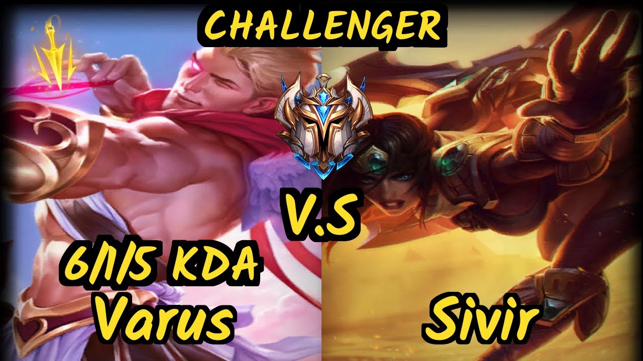 REC Woolite (VARUS) vs SIVIR - 6/1/5 KDA BOTTOM ADC CHALLENGER GAMEPLAY - EUW