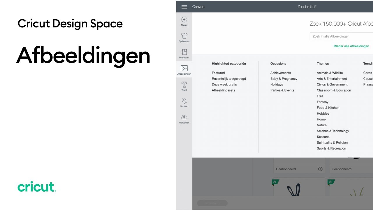 Cricut Design Space: Afbeeldingen
