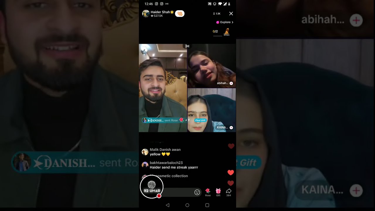 Rajab butt TikTok live ll Mr Pattlo live l Haider Shah live#rajab #family #live