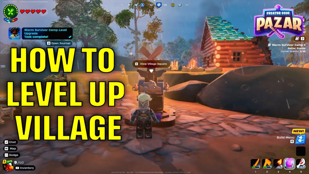 How to Level Up Your Village in Lego Fortnite Quick Guide