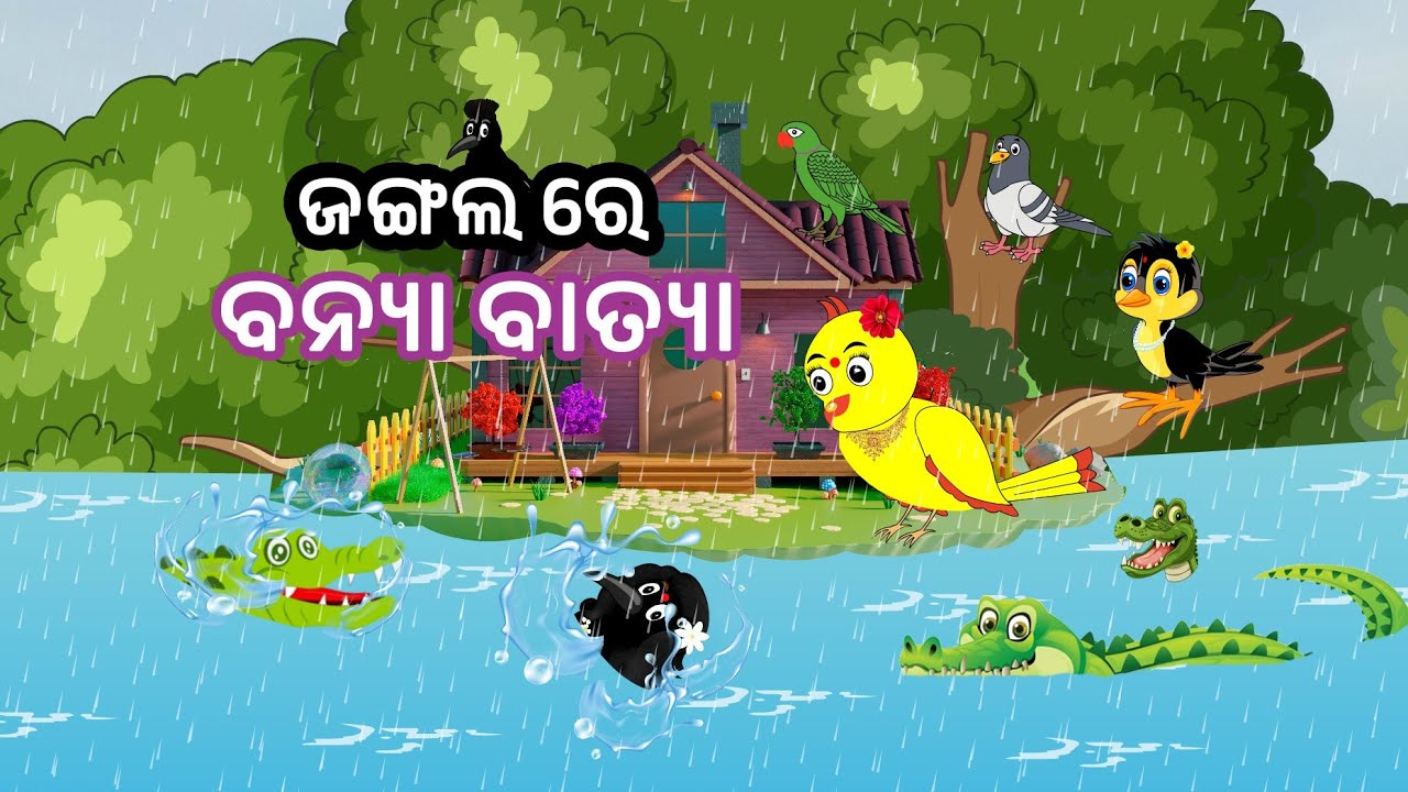 ବର୍ଷା ଦିନର କାହାଣୀ // Barsha Dinara Kahani // Odia Jungle Story 🐦